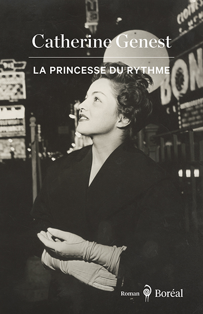 A photograph of singer Guylaine Guy on the cover of Catherine Genest's <i>La princesse du rythme</i>