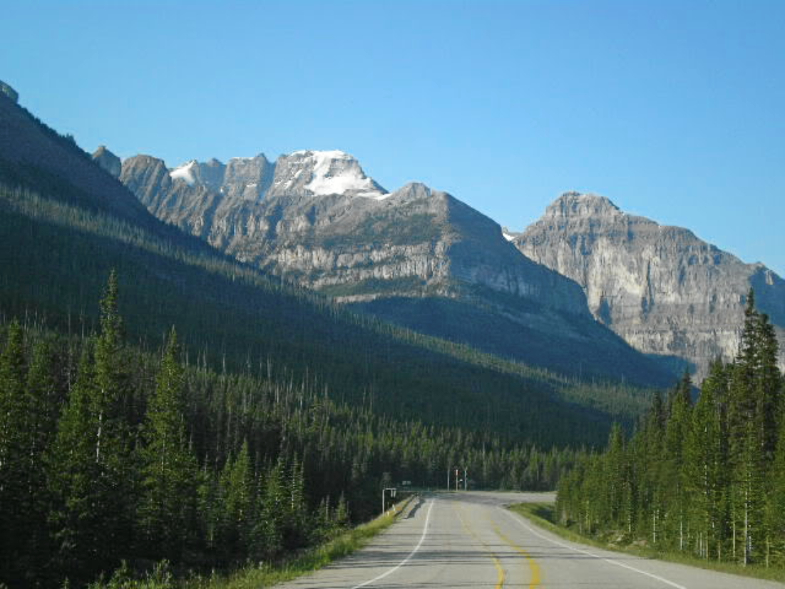 Southwest view from Vermilion Pass