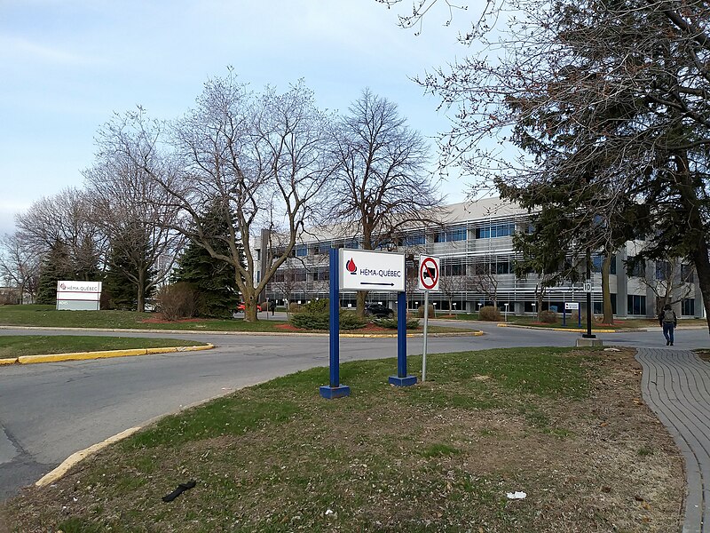 Héma-Québec headquarters in Saint-Laurent, Quebec.