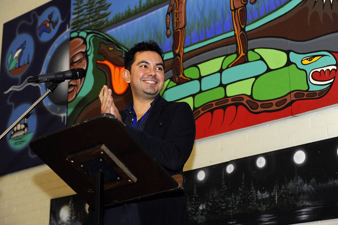 Jason Ryle Speaking at the imagineNATIVE Film + Media Arts Festival