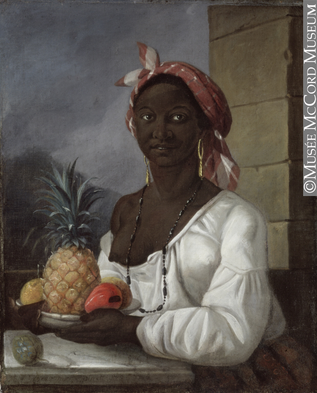 François Malépart de Beaucourt, Portrait d'une femme haïtienne, 1786. 