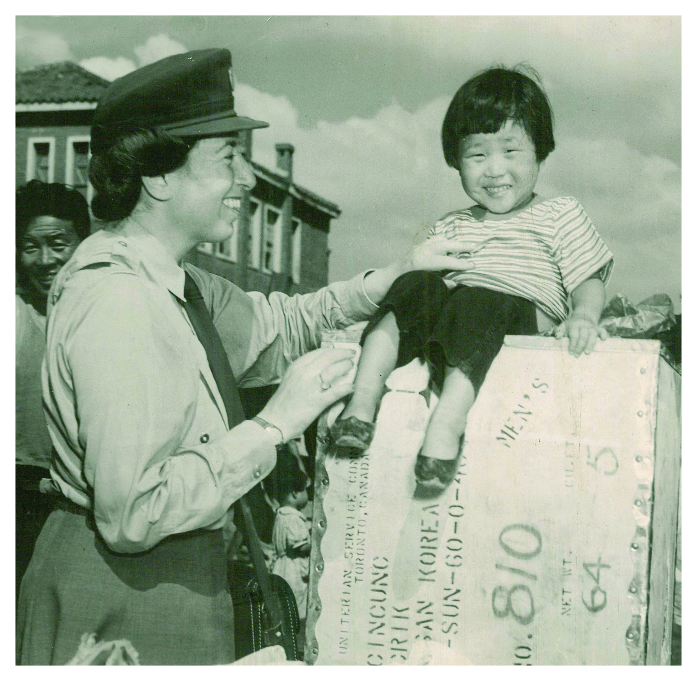 Lotta Hitschmanova in Korea, 1954.