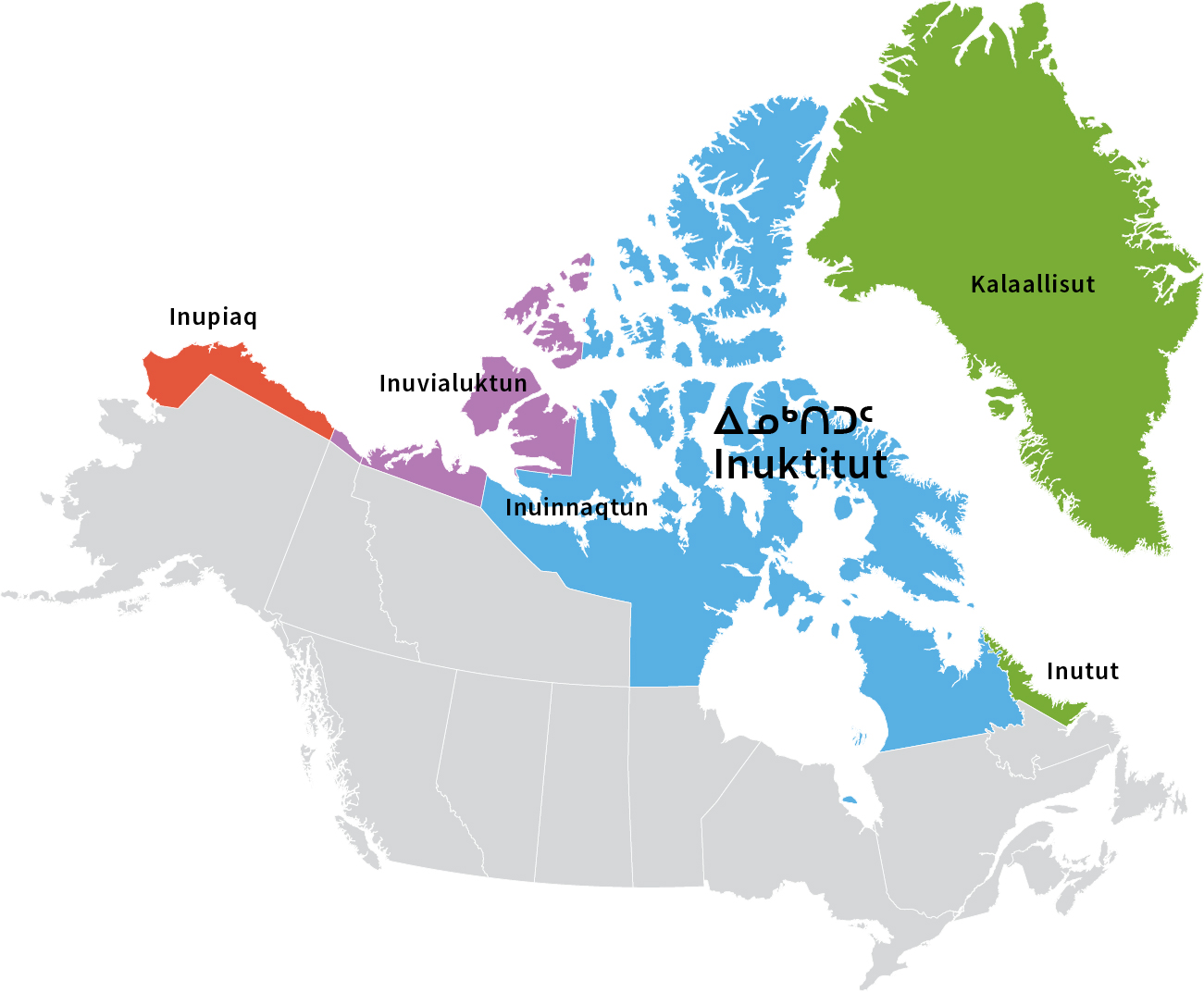 Carte de langue inuite