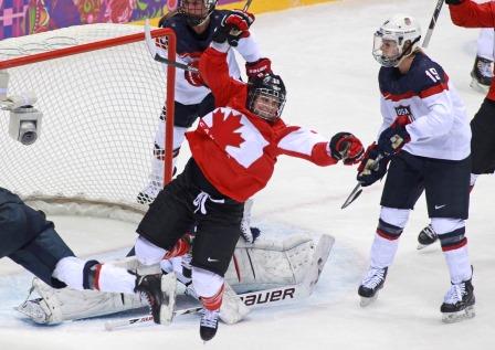 Marie-Philip Poulin à Sotchi en 2014 