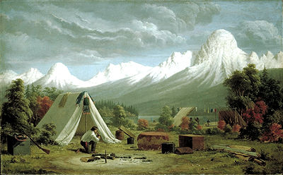 Boat Encampment, Painting