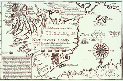 John Mason's Map of Newfoundland, 1625
