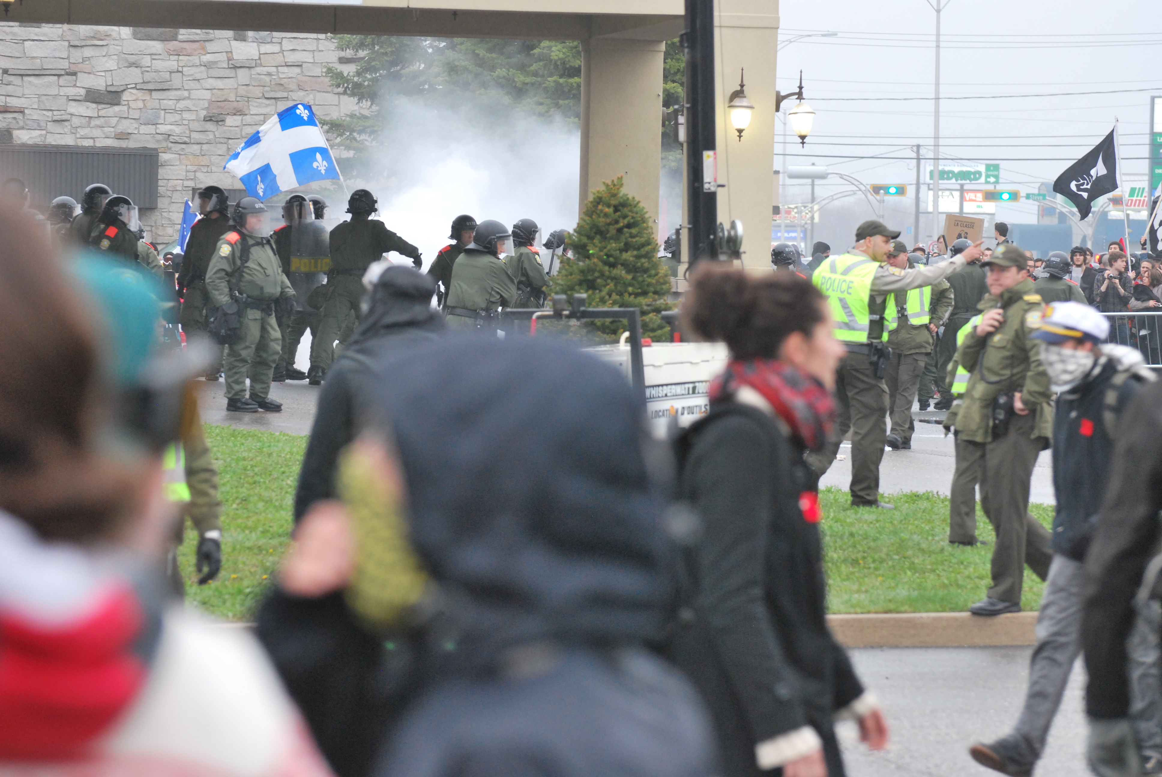 Manifestation à Victoriaville