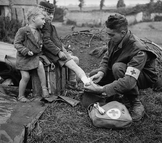 Lance-Corporal W.J. Curtis of the Royal Canadian Army Medical Corps