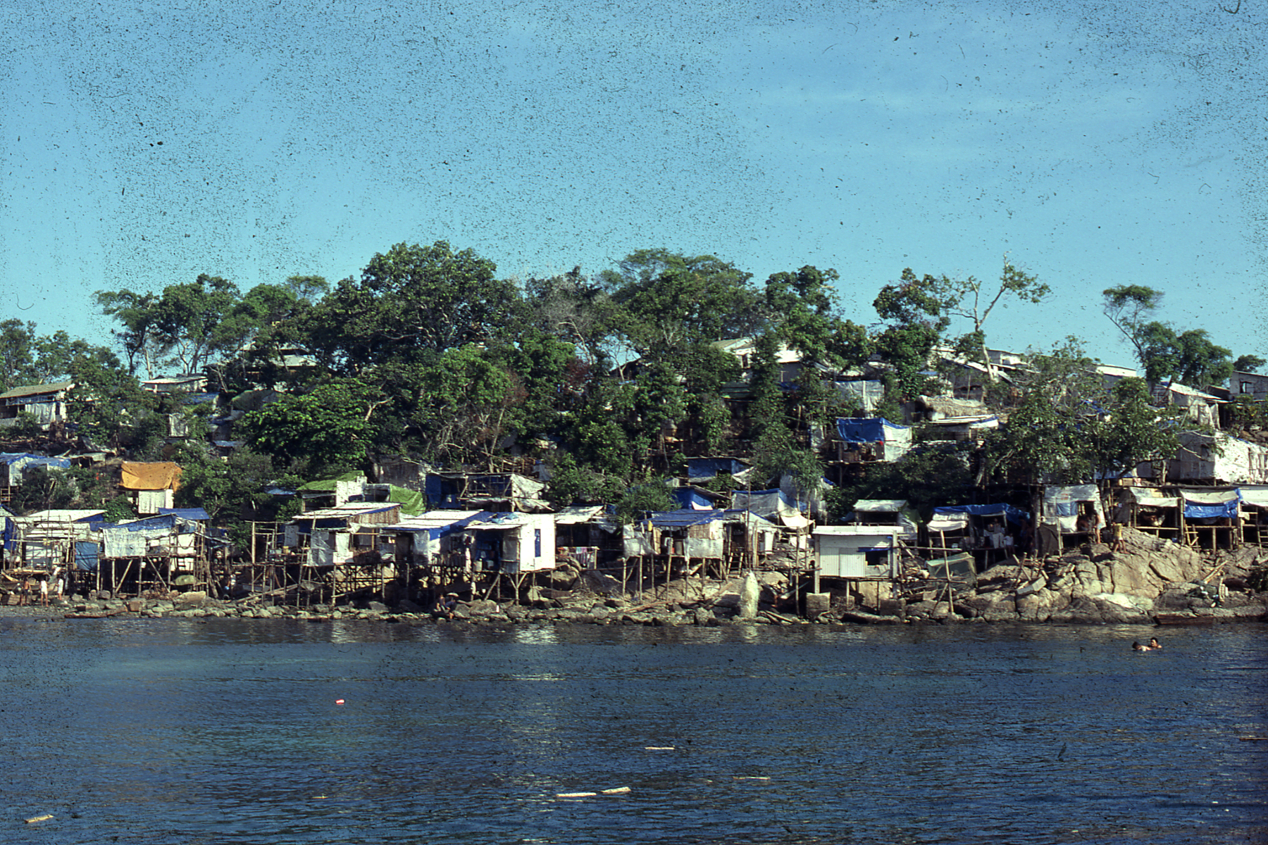 Bidong, Malaysia, seen from the sea, October 1979