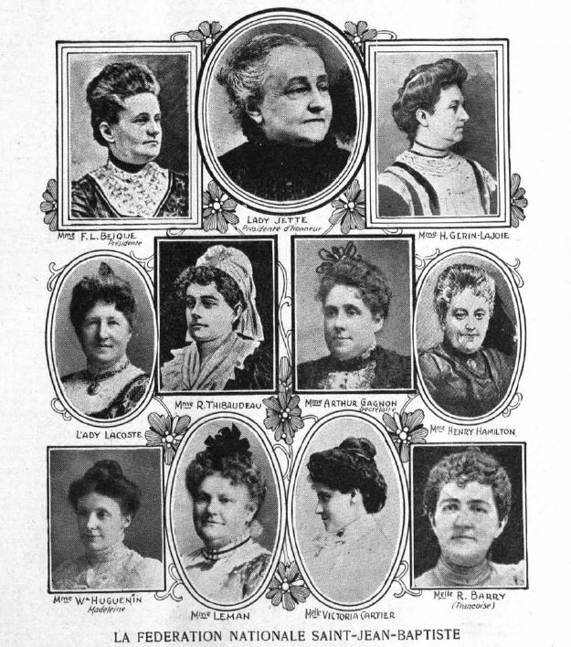 First presidential board, Fédération nationale Saint-Jean-Baptiste, 1907