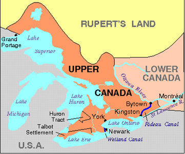 Map of Upper Canada