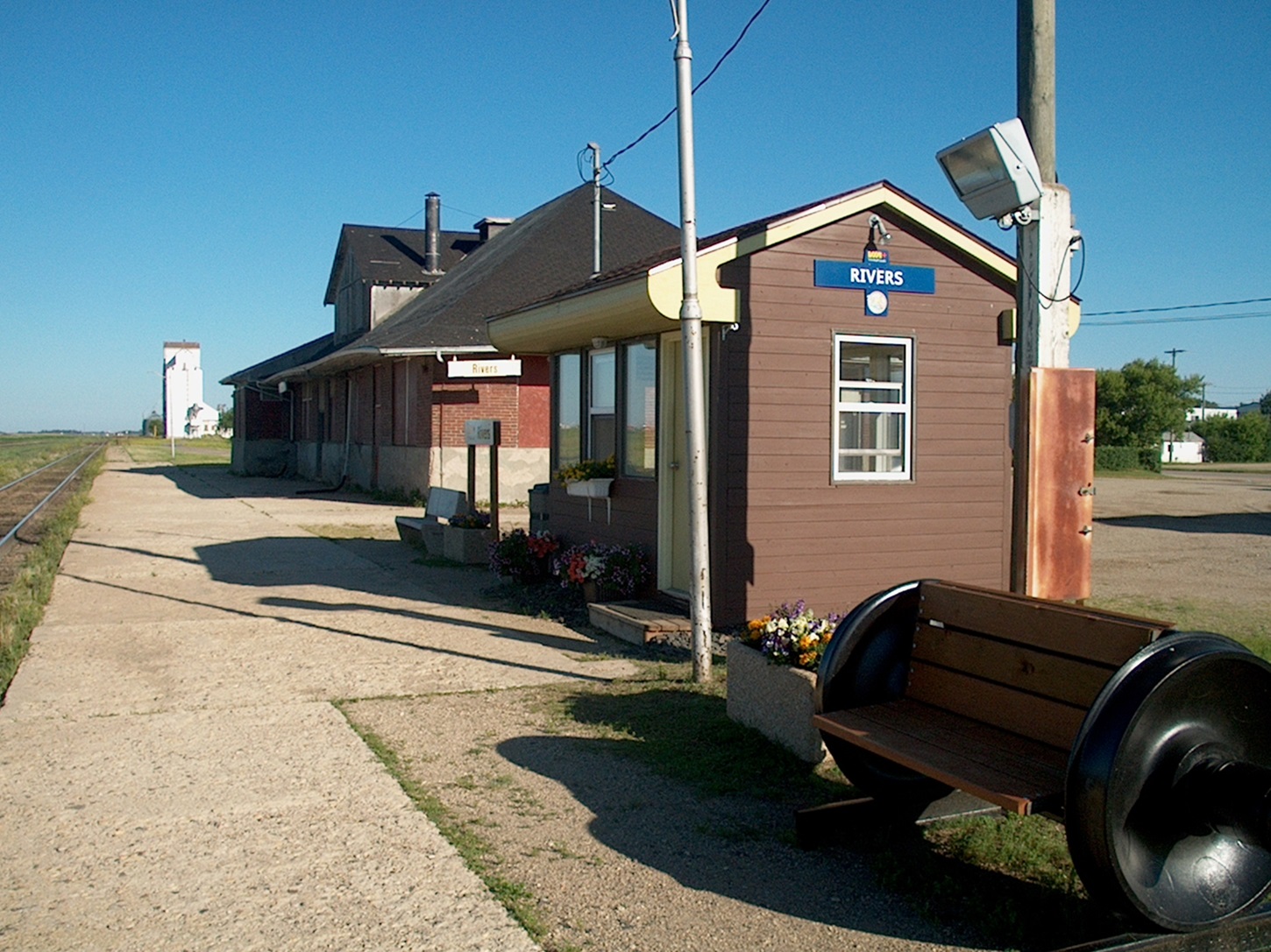Gare ferroviaire de VIA Rail, à Rivers au Manitoba.